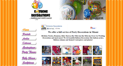 Desktop Screenshot of extremedecorations.com